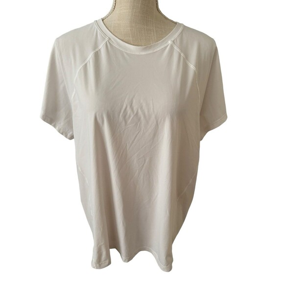Athleta Ultimate Train Tee White‎ Size 2X* Check Measurements - Picture 1 of 5